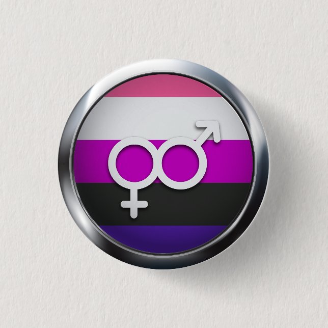 Genderflüssigkeit Button (Vorderseite)