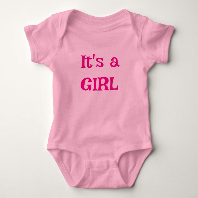 Genderoffenbarung Es ist ein MIRL Baby Strampler (Vorderseite)