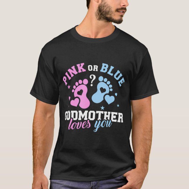 Genderoffenbarung Godmutter T-Shirt (Vorderseite)