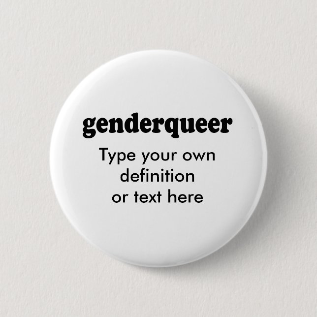 GENDERQUEER BUTTON (Vorderseite)