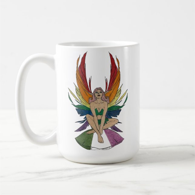 Genderqueer Fee Kaffeetasse (Links)
