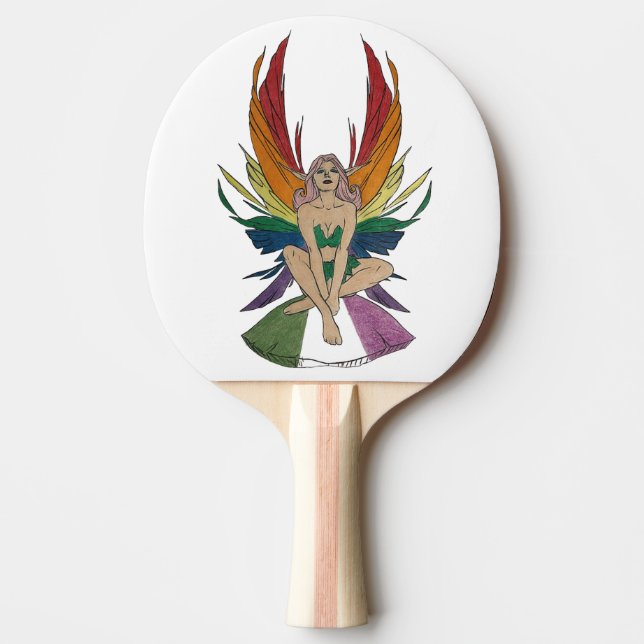Genderqueer Fee Tischtennis Schläger (Vorderseite)