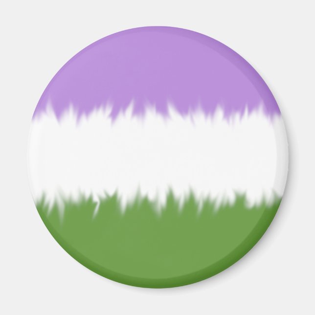 Genderqueer Flag Magnet (Vorne)