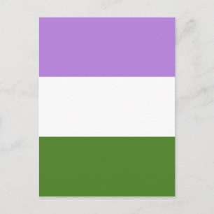 Genderqueer Flag Postkarte