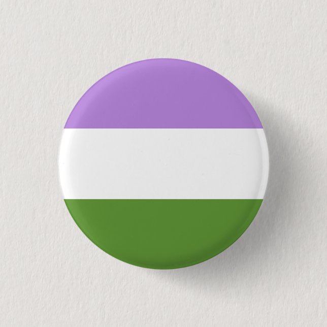 genderqueer Flagge Button (Vorderseite)