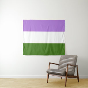 Genderqueer-Flagge Mittel Wandteppich