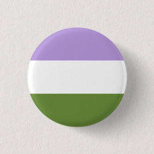 Genderqueer Flaggen-Abzeichen Button