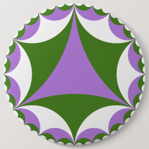 Genderqueer Fraktalknopf Button