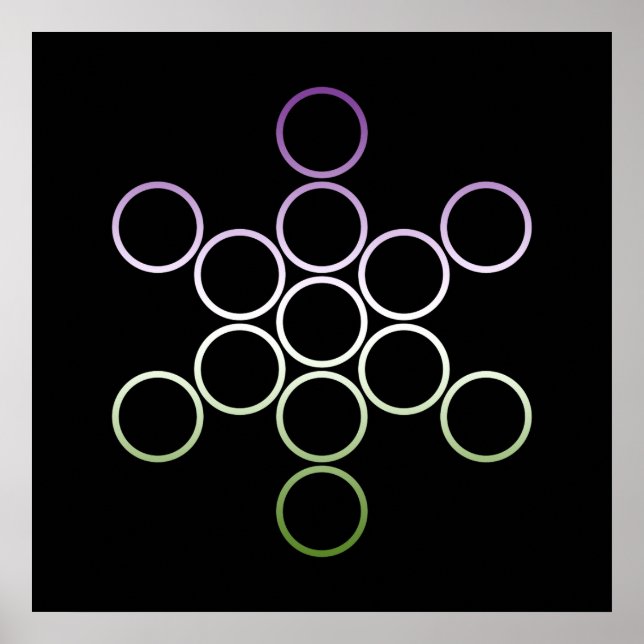 GenderQueer-heilige Kreise Poster (Vorne)