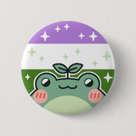 Genderqueer LGBT-Flag Button