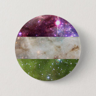 Genderqueer Nebelfleck-Flaggen-Button Button