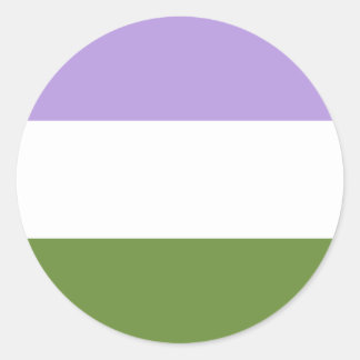 Genderqueer Pride Circle Aufkleber