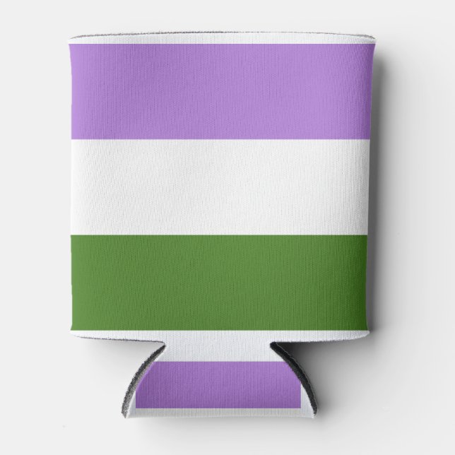 Genderqueer Pride Dosenkühler (Vorderseite)
