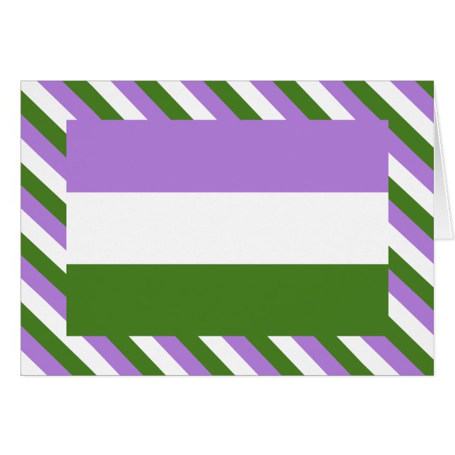 Genderqueer Pride Flag (Vorderseite (Horizontal))