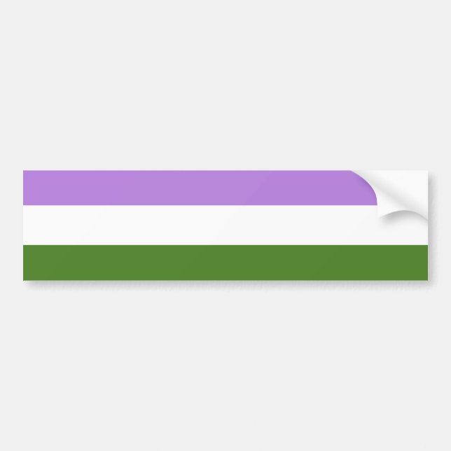 Genderqueer Pride Flag Autoaufkleber (Vorne)