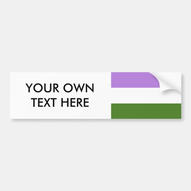 Genderqueer Pride Flag Autoaufkleber (Vorne)