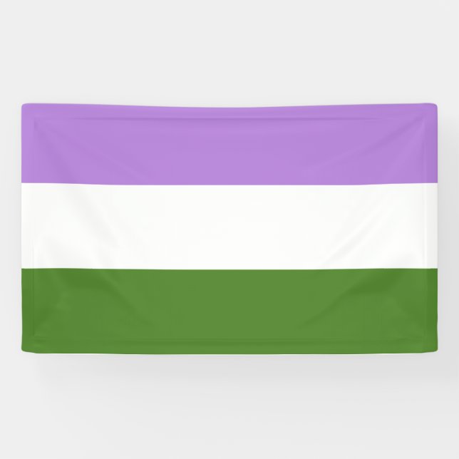 Genderqueer Pride Flag Banner (Horizontal)