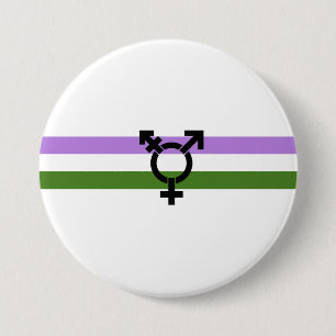 Genderqueer Pride Flag Button