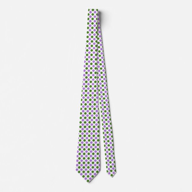 Genderqueer Pride Flag Colors Punkte Krawatte (Vorderseite)