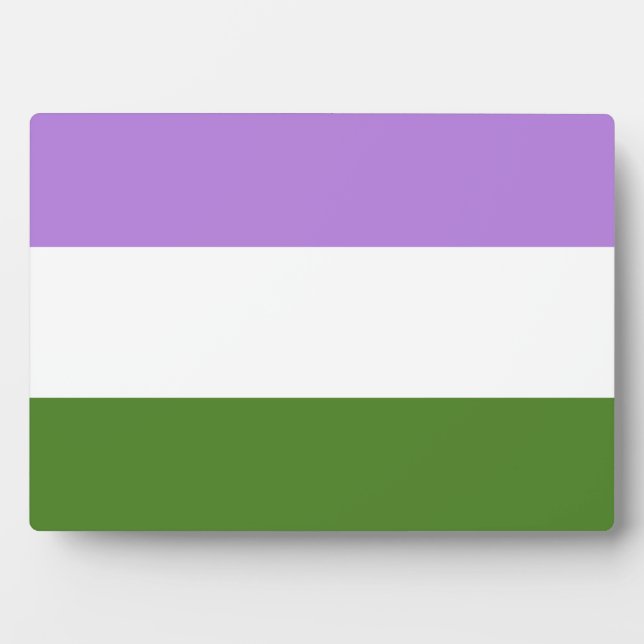 Genderqueer Pride Flag Fotoplatte (Vorderseite)
