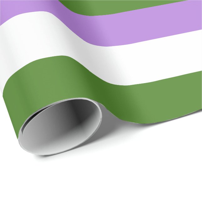 Genderqueer Pride Flag Geschenkpapier (Rolleneckpunkt)