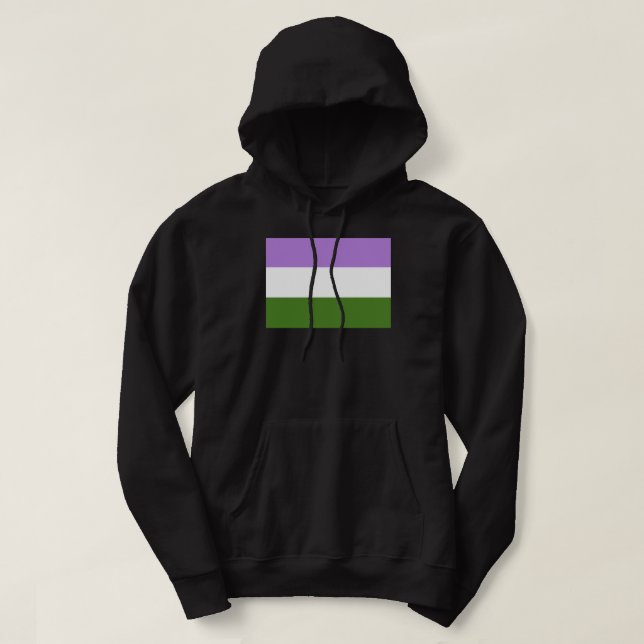 Genderqueer Pride Flag Hoodie (Design vorne)