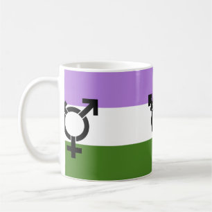 Genderqueer Pride Flag Kaffeetasse