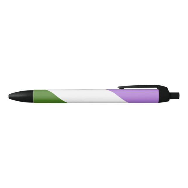 Genderqueer Pride Flag Kugelschreiber (Oberseite)
