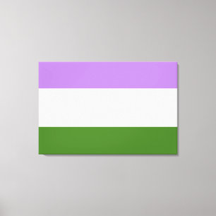 Genderqueer Pride Flag Leinwanddruck