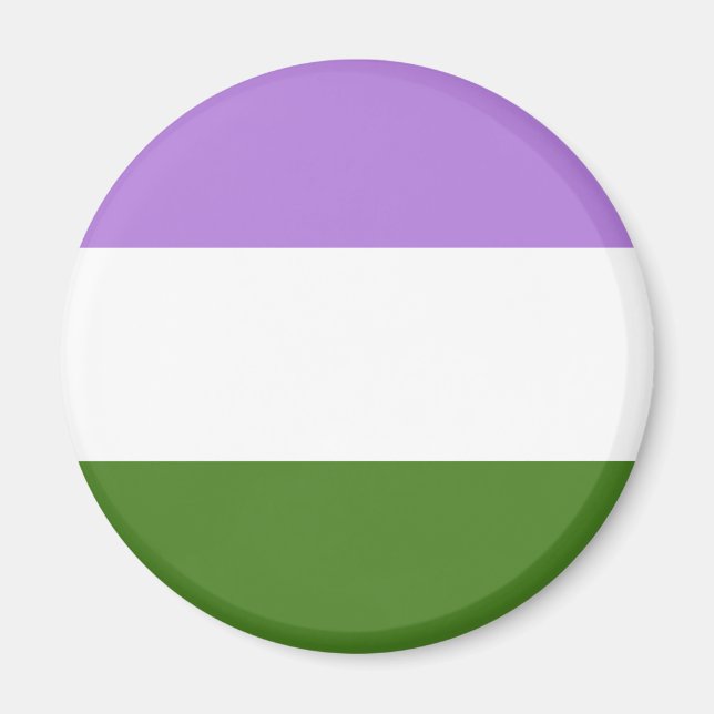 Genderqueer Pride Flag Magnet (Vorne)