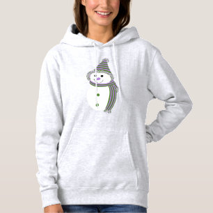 Genderqueer Pride Flag Snowman Snowperson Hoodie