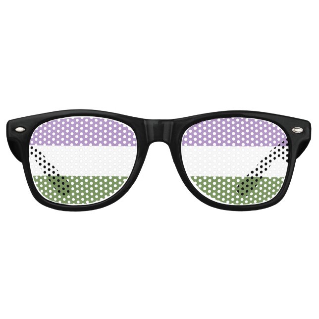 Genderqueer Pride Flag Sonnenbrille (Vorderseite)
