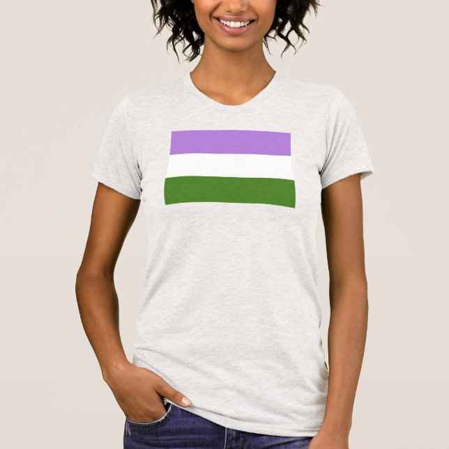 Genderqueer Pride Flag T-Shirt (Vorderseite)