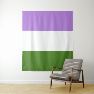 Genderqueer Pride Flag Wandteppich