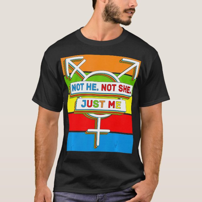 Genderqueer Pride LGBTQ Non-Binary T-Shirt (Vorderseite)