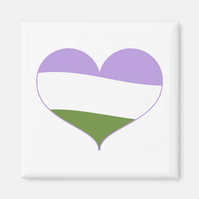 Genderqueer Pride Magnet (Vorne)