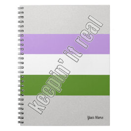 Genderqueer Pride Notebook Notizblock