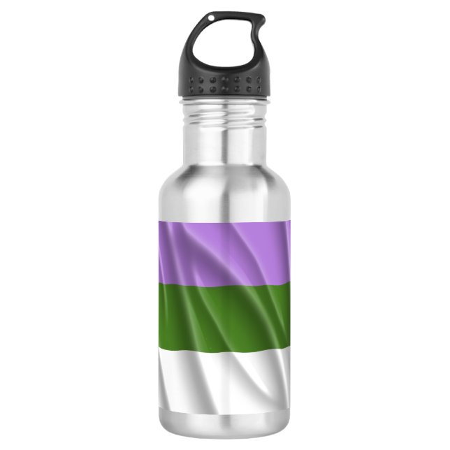 GENDERQUEER PRIDE TRINKFLASCHE (Vorderseite)