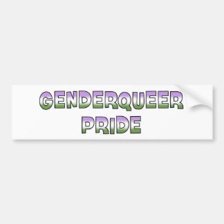 Genderqueer Stolz Autoaufkleber