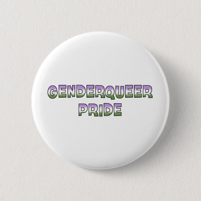 Genderqueer Stolz Button (Vorderseite)