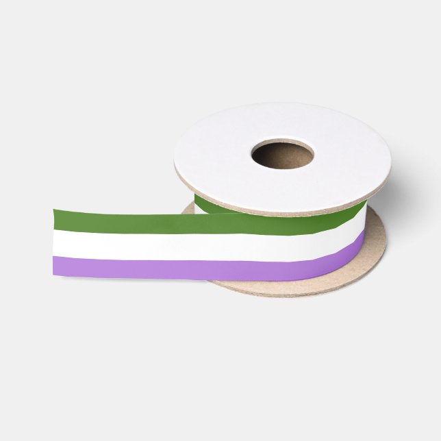 Genderqueer Stolz Flagge Band Satinband (Spule)