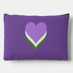 Genderqueer Stolz Herzen  Zubehörtasche