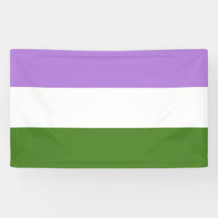 Genderqueer-Stolzflagge Banner