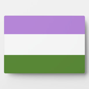 Genderqueer-Stolzflagge Fotoplatte