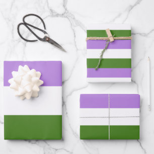 Genderqueer-Stolzflagge Geschenkpapier Set