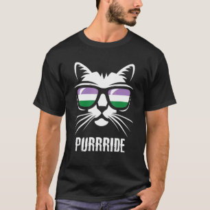 Genderqueer-Stolzflagge Katzen-Purrride Genderque T-Shirt