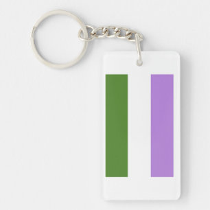 Genderqueer-Stolzflagge Schlüsselanhänger