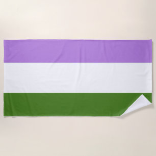 Genderqueer-Stolzflagge Strandtuch