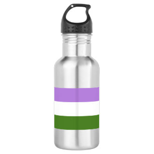 Genderqueer-Stolzflagge Trinkflasche