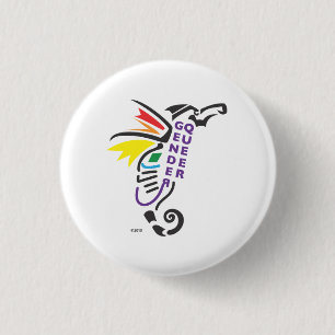 Genderqueer Symbol-Knopf klein Button